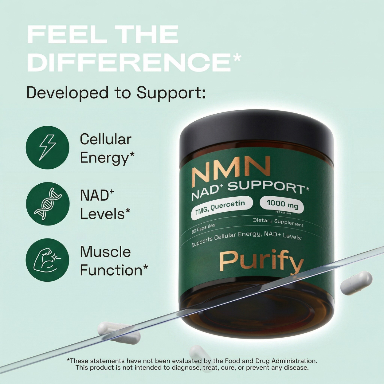 Daily NMN & Resveratrol Complex – Supports Cellular Energy & NAD+ Levels